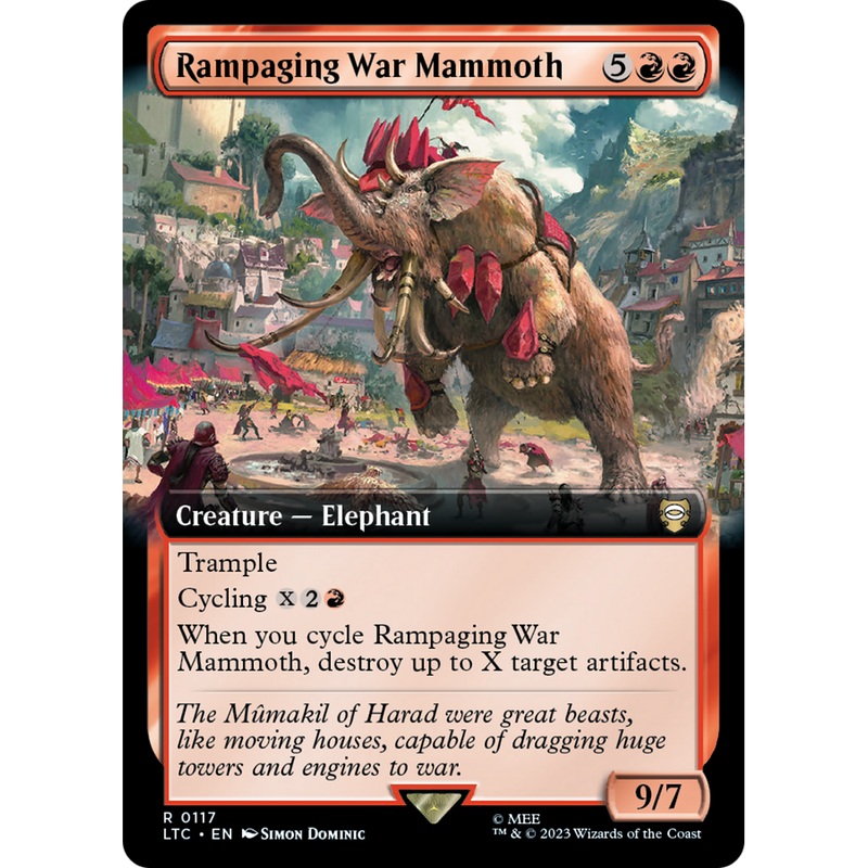 Rampaging War Mammoth (LTC-117) - Tales of Middle-earth Commander: (Extended Art)
