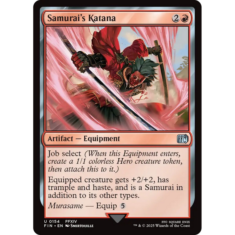 Samurai's Katana (FIN-154) - FINAL FANTASY Foil