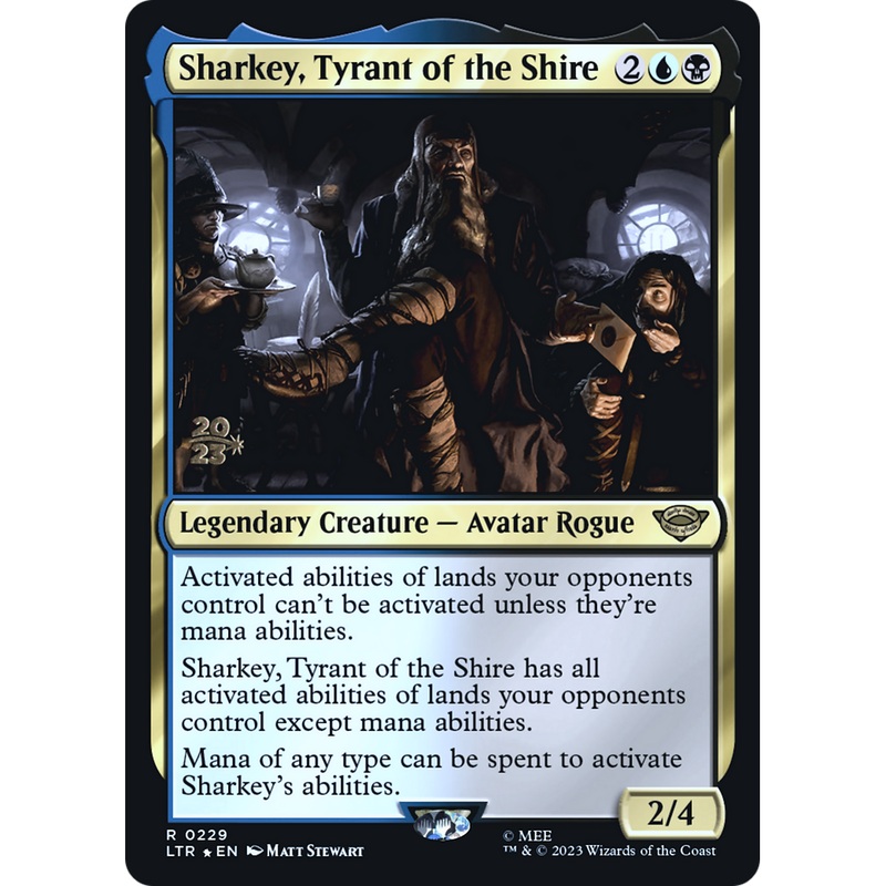 Sharkey, Tyrant of the Shire (PRE-229S) - Tales of Middle-earth Promos Foil