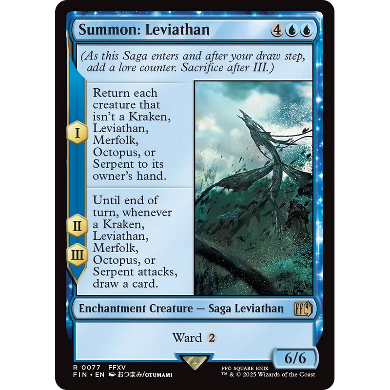 Summon: Leviathan (FIN-077) - FINAL FANTASY: (enchantment) Foil