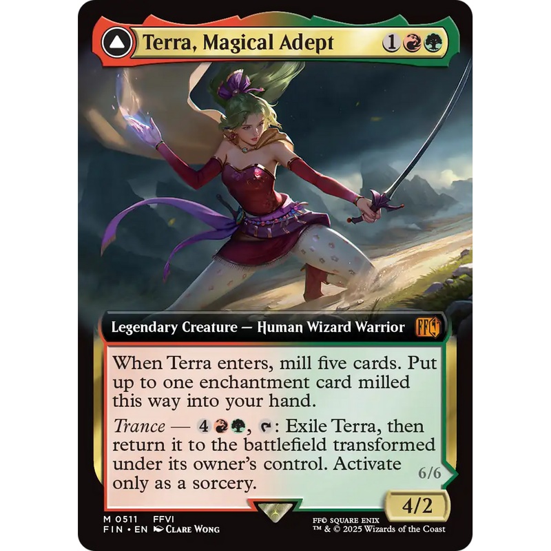Terra, Magical Adept // Esper Terra (FIN-511) - FINAL FANTASY: (enchantment, Extended Art)