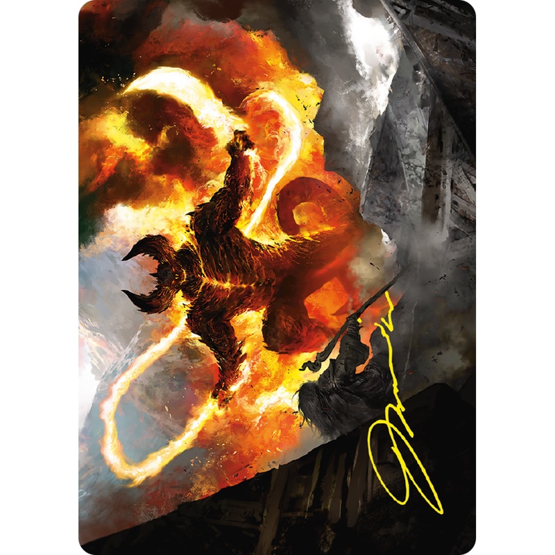 The Balrog, Flame of Udn // The Balrog, Flame of Udn (ASLTR-036) - Tales of Middle-earth Art Series (Borderless)
