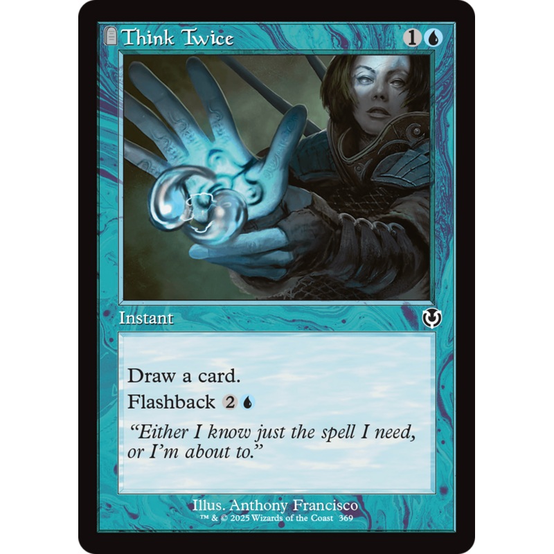 Think Twice (INR-369) - Innistrad Remastered: (tombstone) Foil