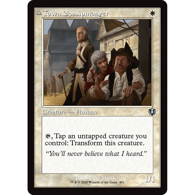 Town Gossipmonger // Incited Rabble (INR-451) - Innistrad Remastered