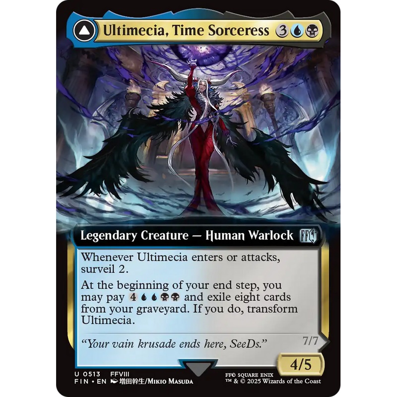 Ultimecia, Time Sorceress // Ultimecia, Omnipotent (FIN-513) - FINAL FANTASY: (Extended Art)