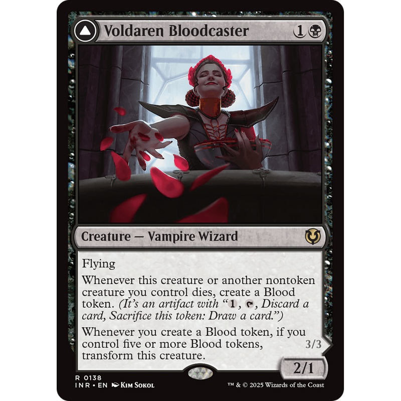 Voldaren Bloodcaster // Bloodbat Summoner (INR-138) - Innistrad Remastered Foil
