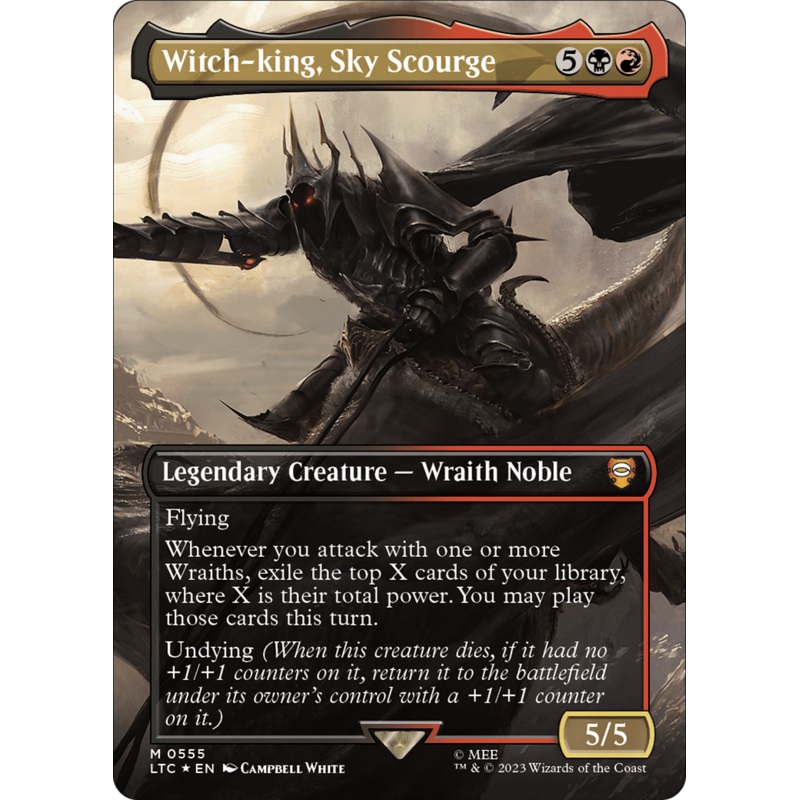 Witch-king, Sky Scourge (LTC-555) - Tales of Middle-earth Commander (Borderless) Foil