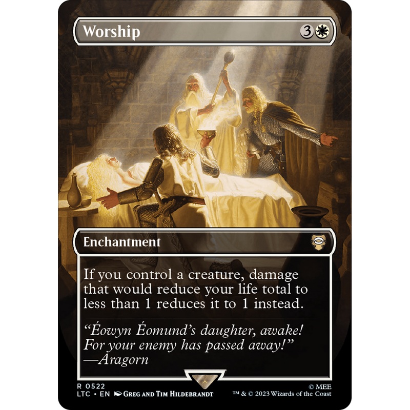 Worship (LTC-522) - Tales of Middle-earth Commander (Borderless) Foil