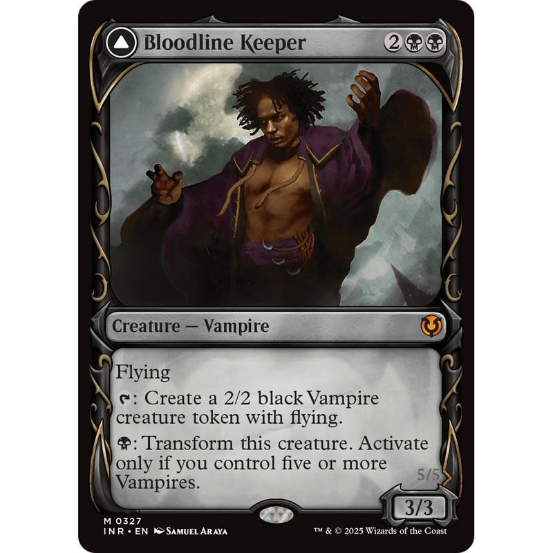 Bloodline Keeper // Lord of Lineage (INR-327) - Innistrad Remastered: (Showcase) Foil
