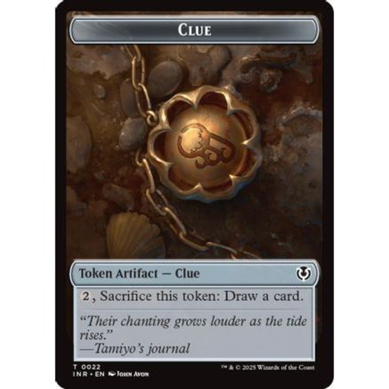 Clue // Eldrazi Horror Double-Sided Token (INR-22 // 1) - Innistrad Remastered