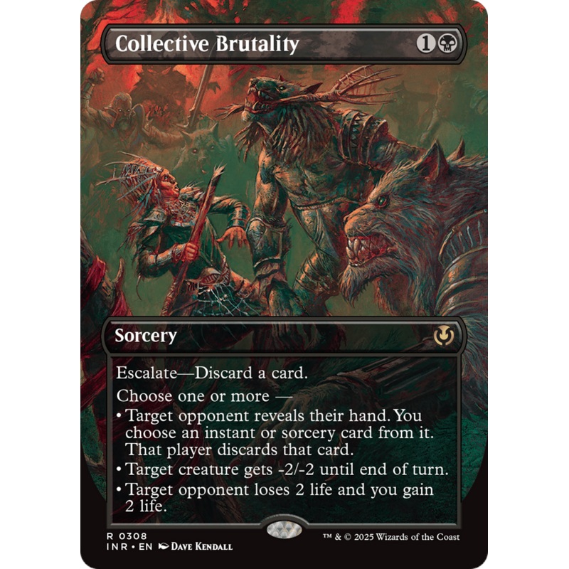Collective Brutality (INR-308) - Innistrad Remastered (Borderless) Foil