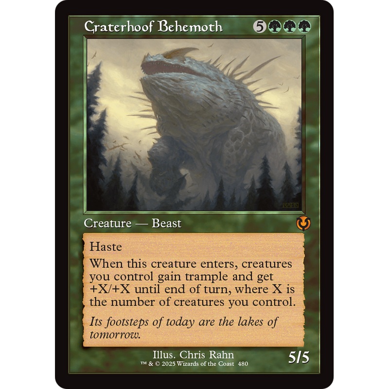 Craterhoof Behemoth (INR-480) - Innistrad Remastered Foil