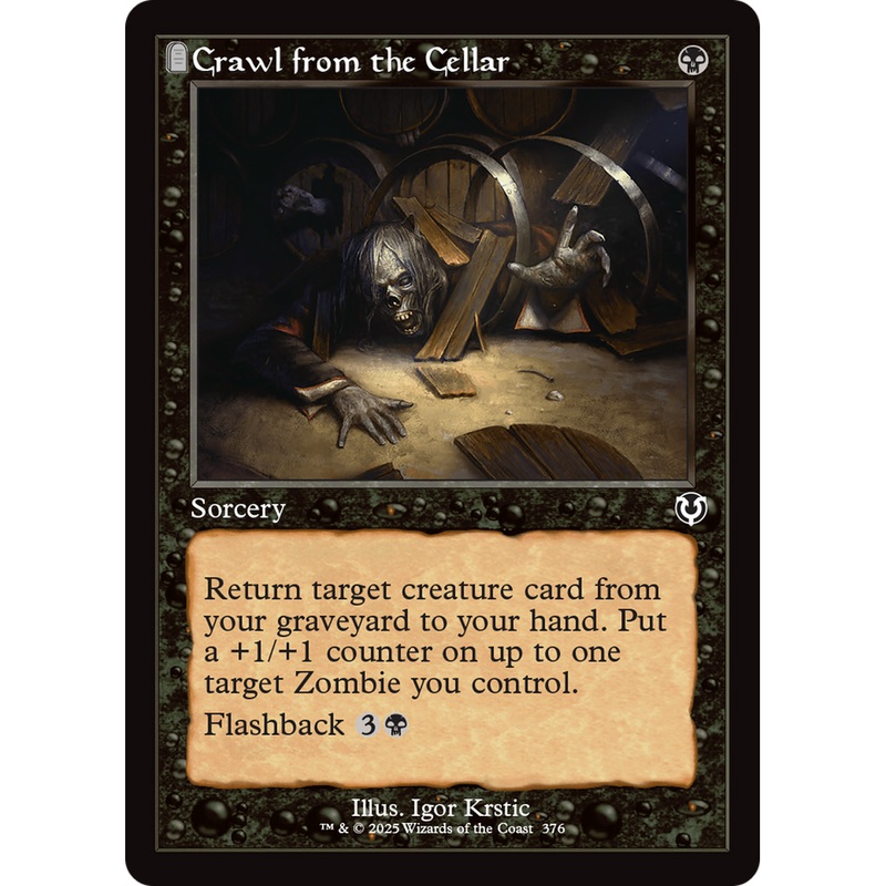 Crawl from the Cellar (INR-376) - Innistrad Remastered: (tombstone) Foil