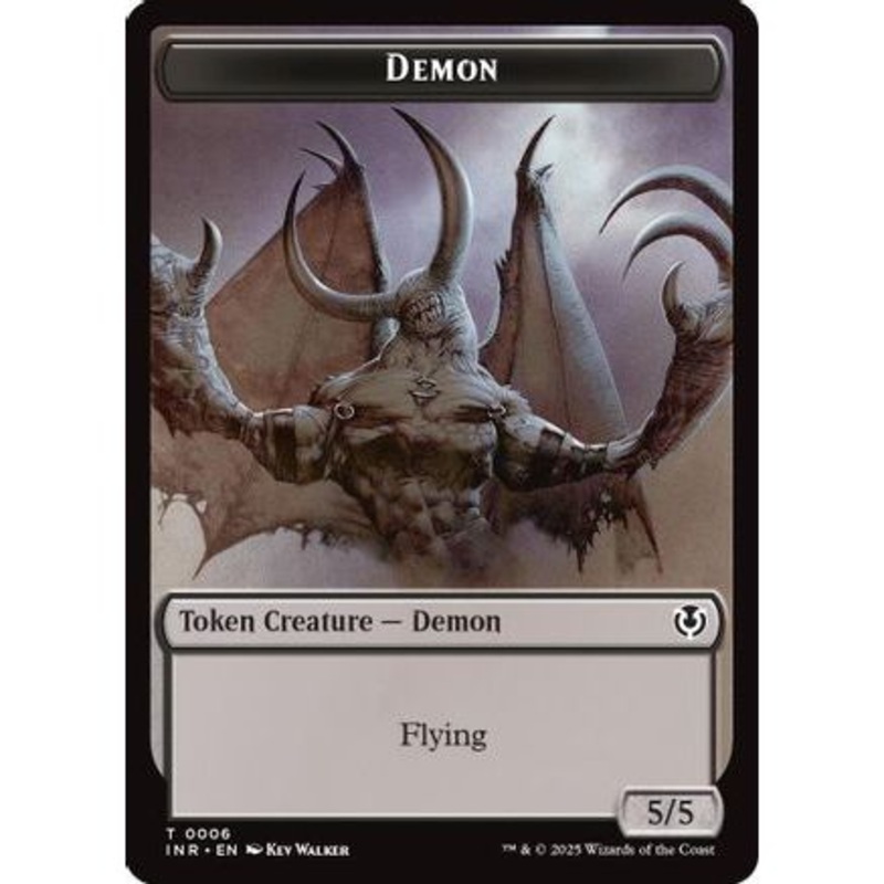 Demon // Human Cleric Double-Sided Token (INR-6 // 19) - Innistrad Remastered