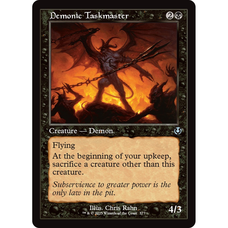 Demonic Taskmaster (INR-377) - Innistrad Remastered