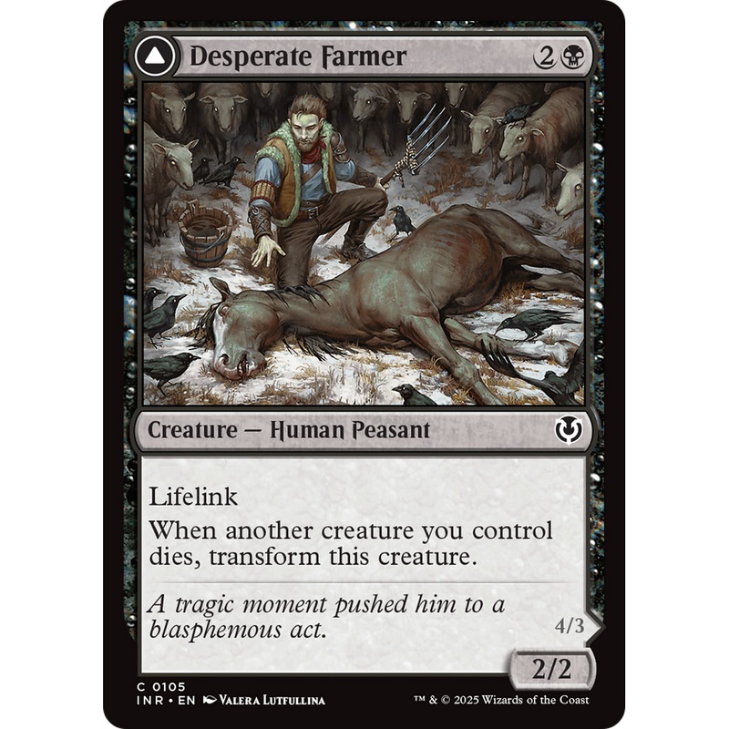 Desperate Farmer // Depraved Harvester (INR-105) - Innistrad Remastered
