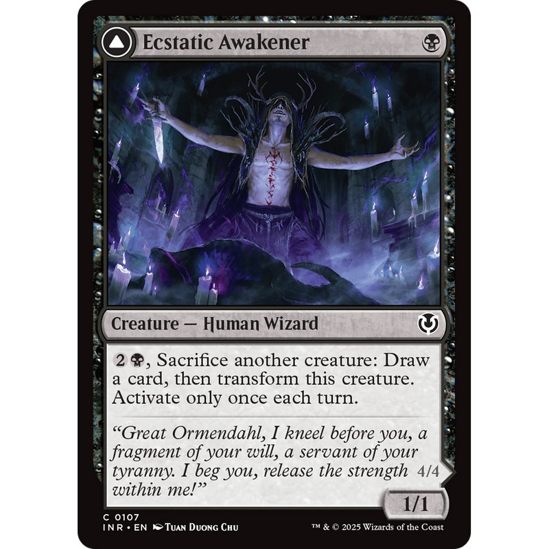 Ecstatic Awakener // Awoken Demon (INR-107) - Innistrad Remastered Foil