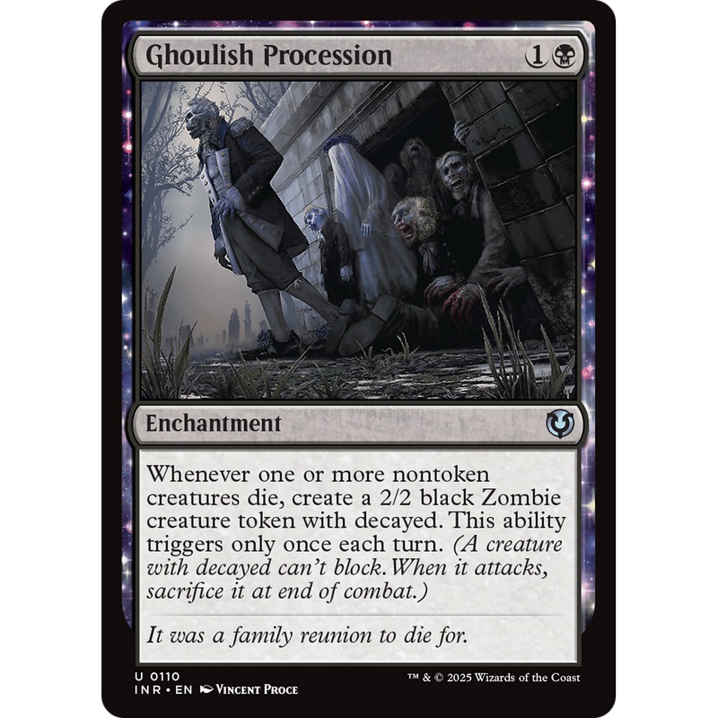 Ghoulish Procession (INR-110) - Innistrad Remastered: (enchantment)