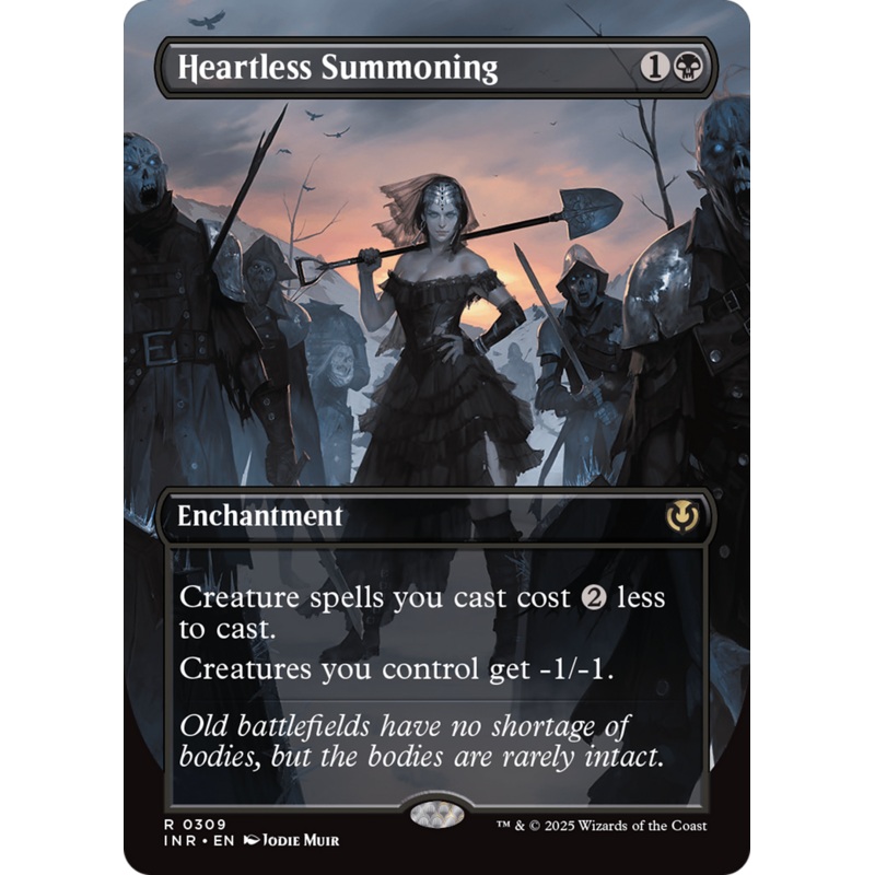 Heartless Summoning (INR-309) - Innistrad Remastered: (enchantment) (Borderless) Foil