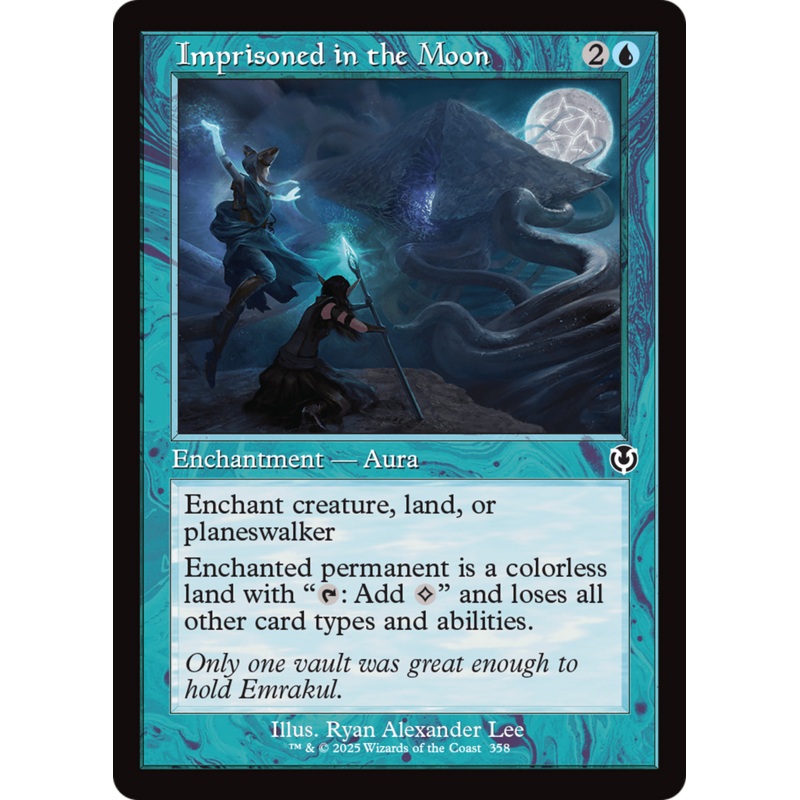 Imprisoned in the Moon (INR-358) - Innistrad Remastered: (enchantment) Foil
