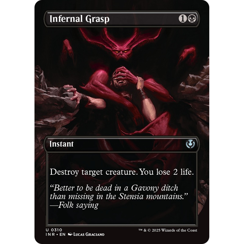 Infernal Grasp (INR-310) - Innistrad Remastered (Borderless)