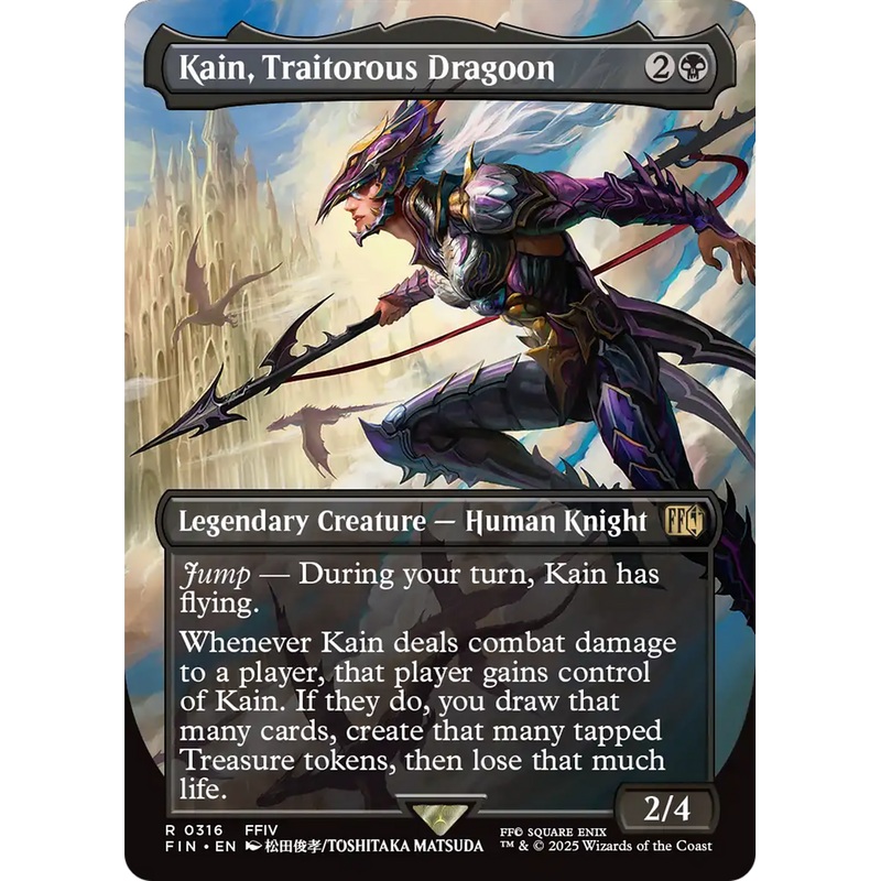 Kain, Traitorous Dragoon (FIN-316) - FINAL FANTASY (Borderless) Foil