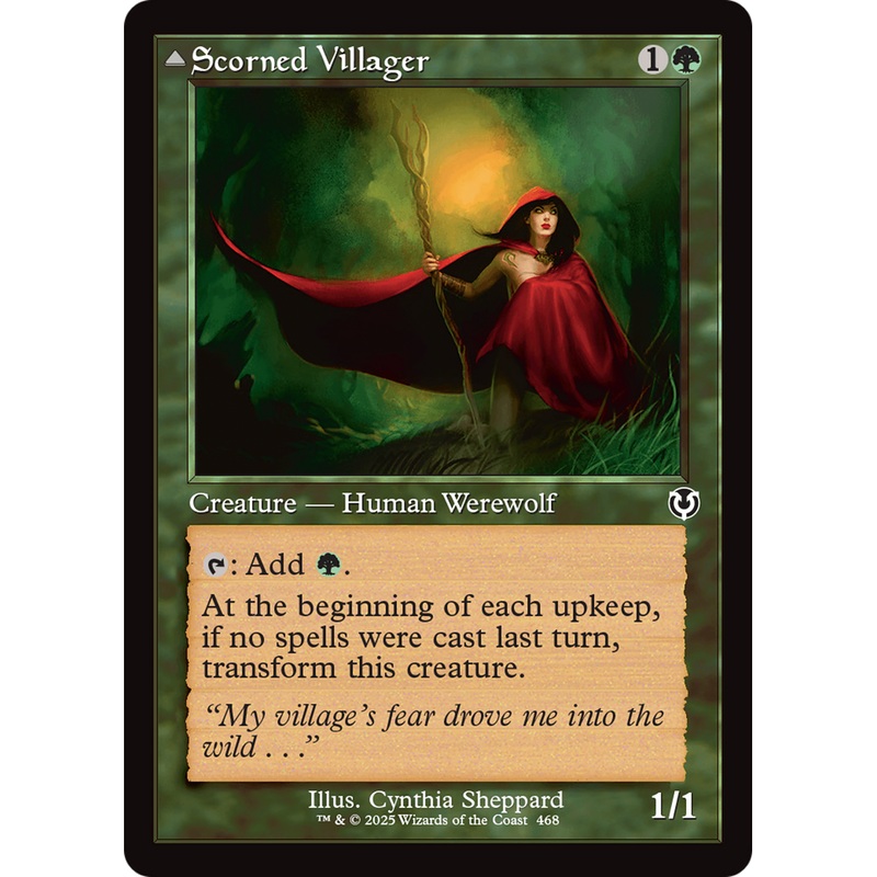 Scorned Villager // Moonscarred Werewolf (INR-468) - Innistrad Remastered Foil