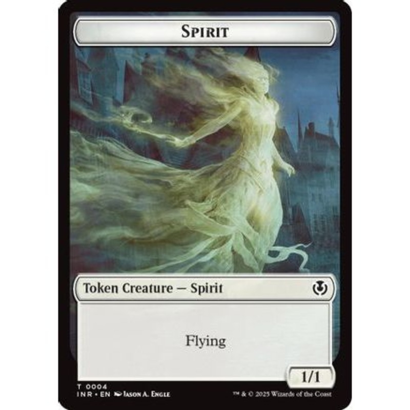 Spirit // Human (0002) Double-Sided Token (INR-2 // 4) - Innistrad Remastered