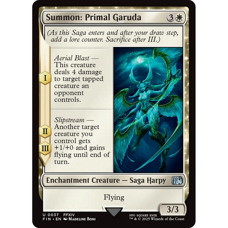 Summon: Primal Garuda (FIN-037) - FINAL FANTASY: (enchantment) Foil