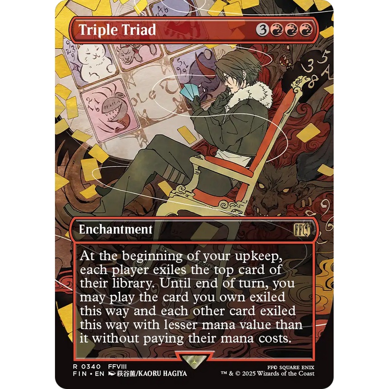 Triple Triad (FIN-340) - FINAL FANTASY: (enchantment) (Borderless)