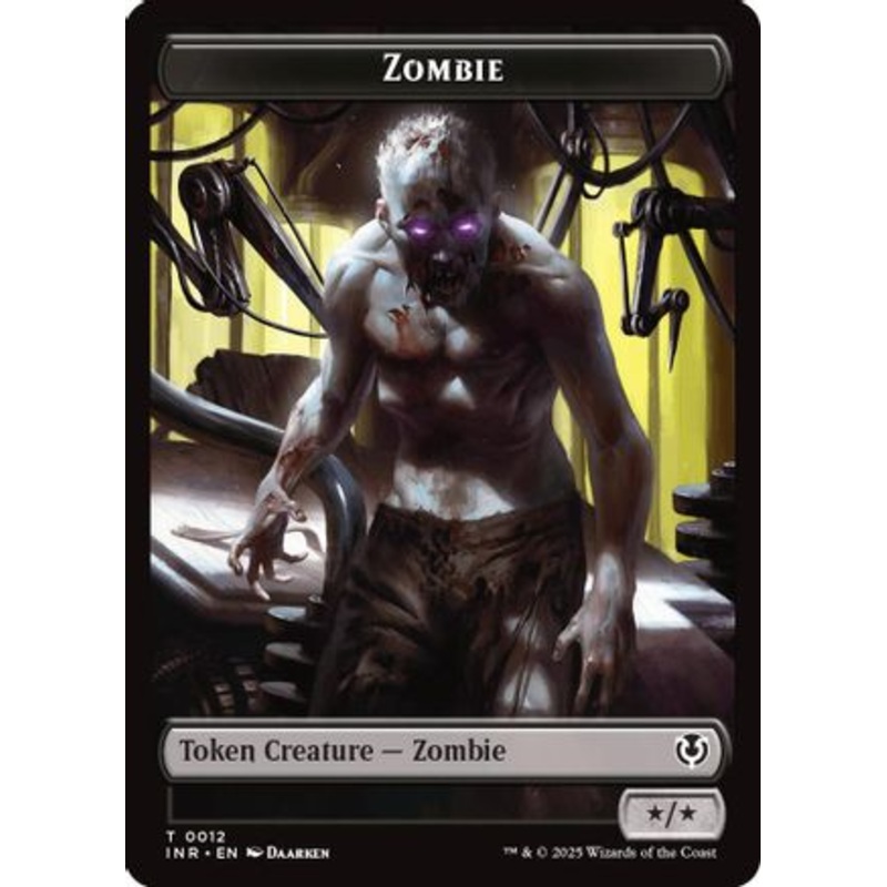 Zombie (0011) // Zombie (0012) Double-Sided Token (INR-11 // 12) - Innistrad Remastered Foil