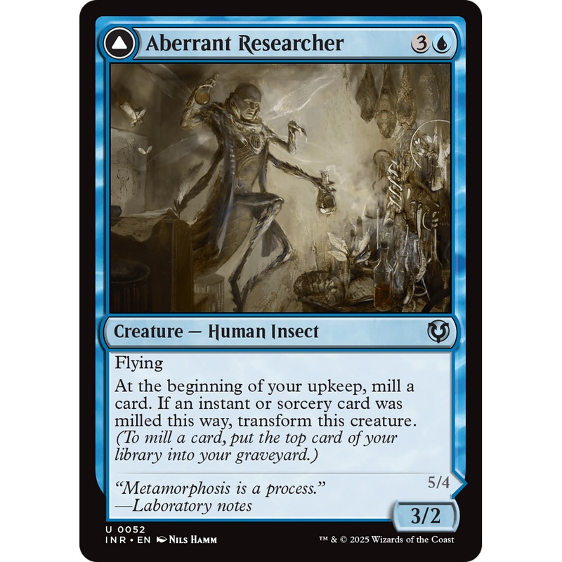 Aberrant Researcher // Perfected Form (INR-052) - Innistrad Remastered Foil