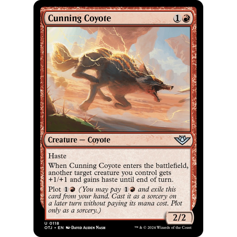 Cunning Coyote (OTJ-118) - Outlaws of Thunder Junction Foil