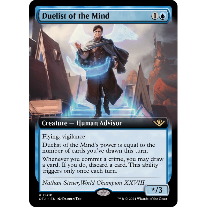 Duelist of the Mind (OTJ-318) - Outlaws of Thunder Junction: (Extended Art)