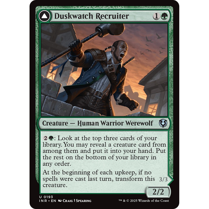 Duskwatch Recruiter // Krallenhorde Howler (INR-193) - Innistrad Remastered