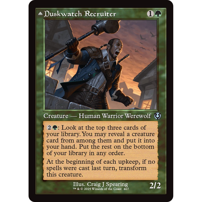 Duskwatch Recruiter // Krallenhorde Howler (INR-467) - Innistrad Remastered