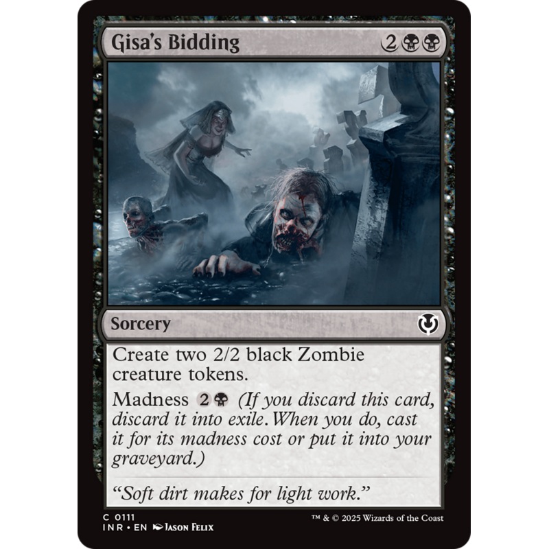 Gisa's Bidding (INR-111) - Innistrad Remastered Foil