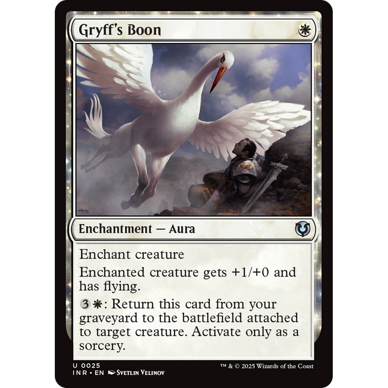 Gryff's Boon (INR-025) - Innistrad Remastered: (enchantment) Foil
