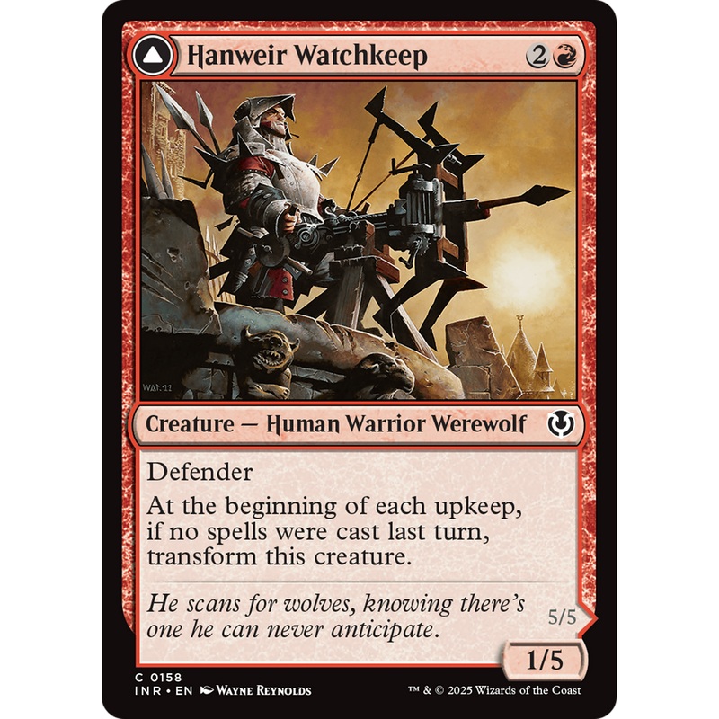 Hanweir Watchkeep // Bane of Hanweir (INR-158) - Innistrad Remastered Foil
