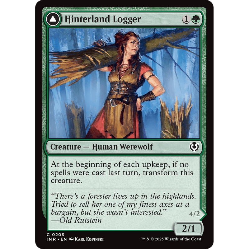 Hinterland Logger // Timber Shredder (INR-203) - Innistrad Remastered
