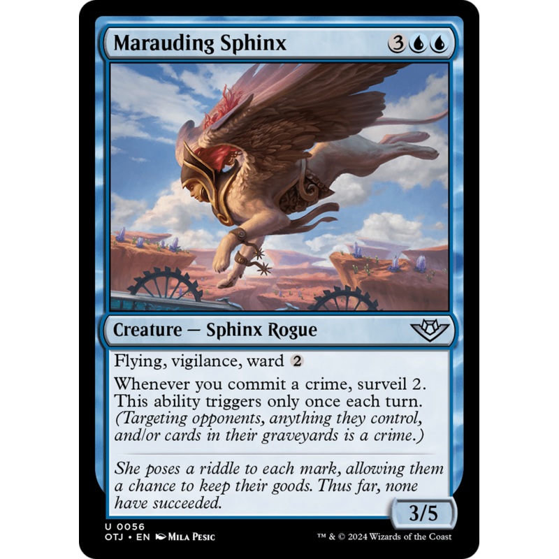 Marauding Sphinx (OTJ-056) - Outlaws of Thunder Junction
