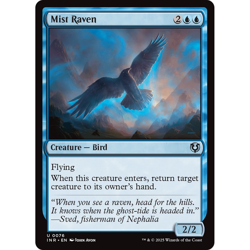 Mist Raven (INR-076) - Innistrad Remastered Foil
