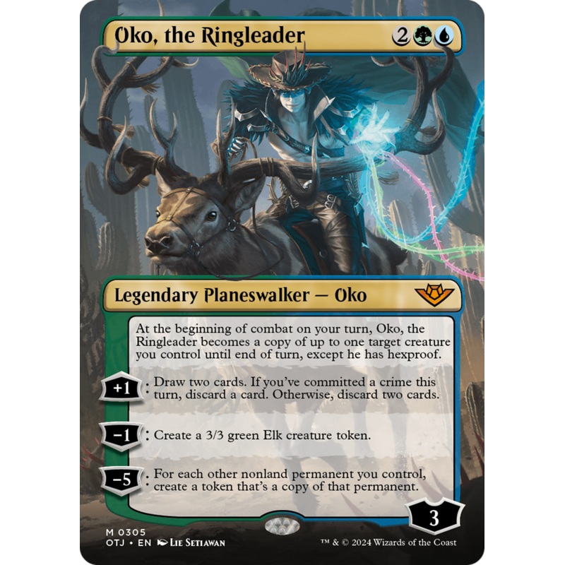 Oko, the Ringleader (OTJ-305) - Outlaws of Thunder Junction (Borderless) Foil