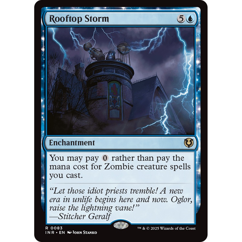 Rooftop Storm (INR-083) - Innistrad Remastered: (enchantment) Foil