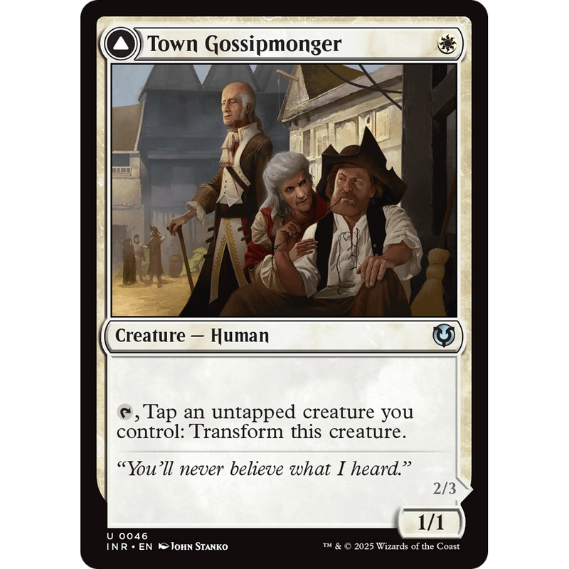 Town Gossipmonger // Incited Rabble (INR-046) - Innistrad Remastered Foil