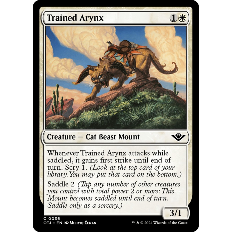 Trained Arynx (OTJ-036) - Outlaws of Thunder Junction Foil