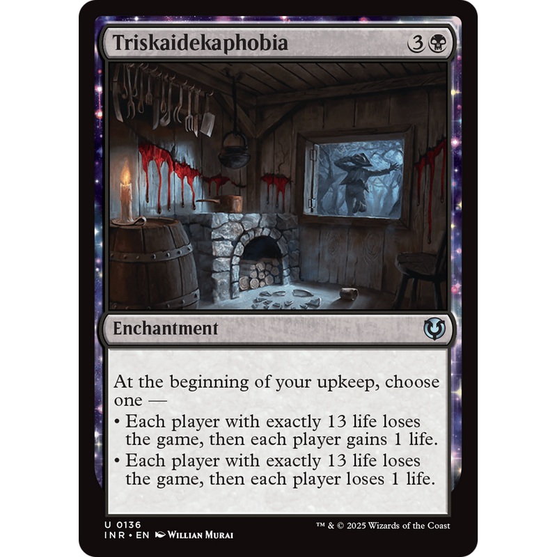 Triskaidekaphobia (INR-136) - Innistrad Remastered: (enchantment) Foil