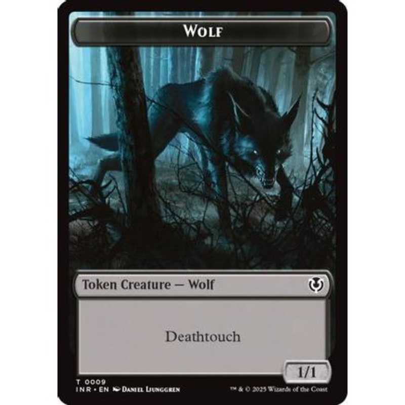 Wolf (0009) // Wolf (0018) Double-Sided Token (INR-9 // 18) - Innistrad Remastered