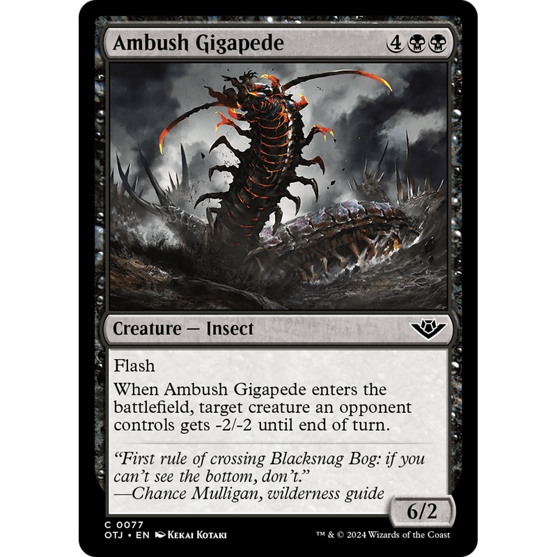 Ambush Gigapede (OTJ-077) - Outlaws of Thunder Junction