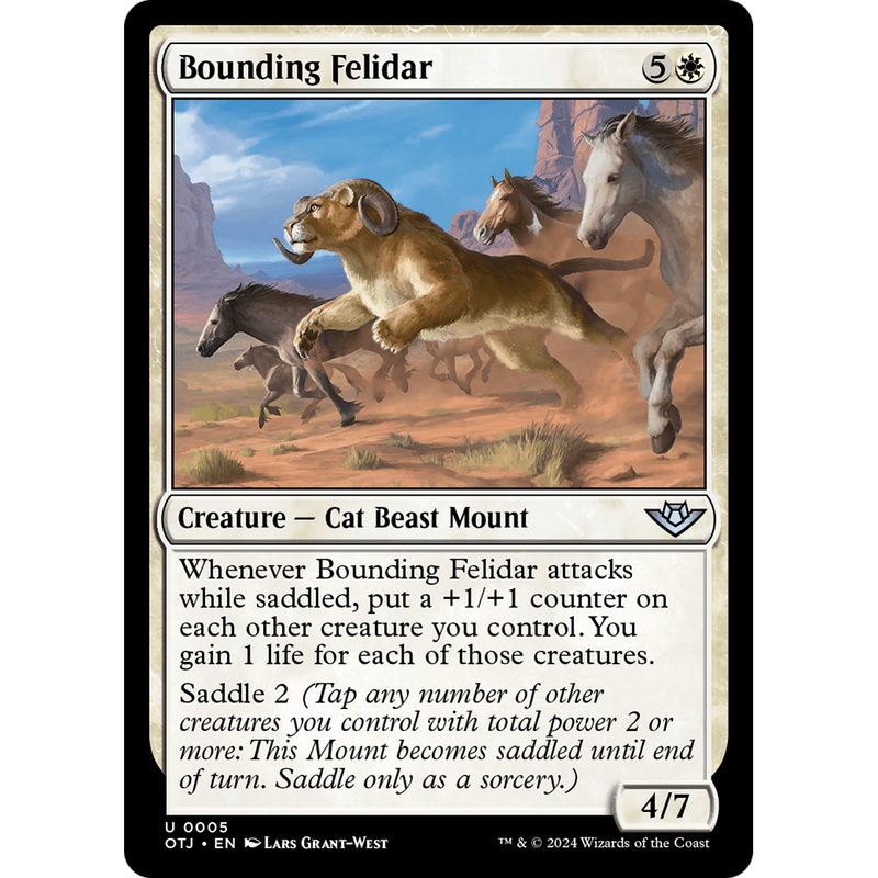 Bounding Felidar (OTJ-005) - Outlaws of Thunder Junction